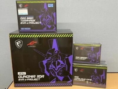 ◉MSI x EVANGELION e:PROJECT PC Case, motherboard, power supply, CPU cooler set ◉MSI x EVANGELION e:PROJECT PC Case, motherboard, power supply, CPU cooler set