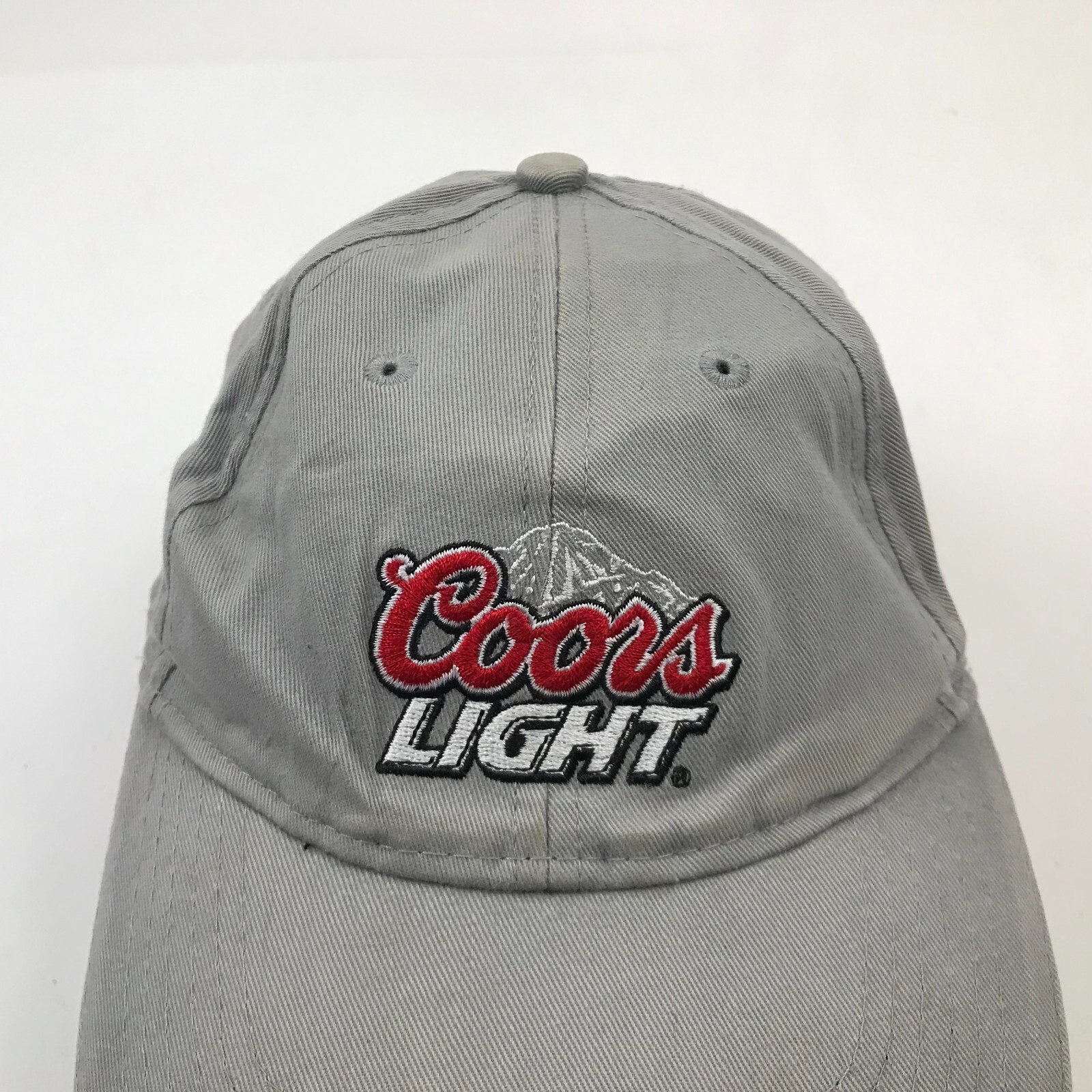 Coors Light Hat Cap Strapback Gray Embroidered Ad… - image 2