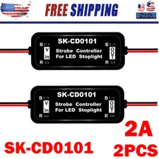 2x CD0101 Flash Strobe Controller Flasher Modules For Car LED Brake Stop Light