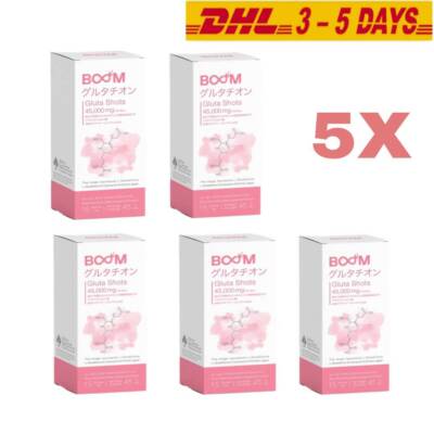 5X Boom Gluta Shots  Instant Powder Absorbed Anti-Oxidant Booster Radiant Skin 