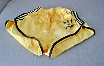 VINTAGE ADIDAS SHORTS YOUTH GOLD | eBay