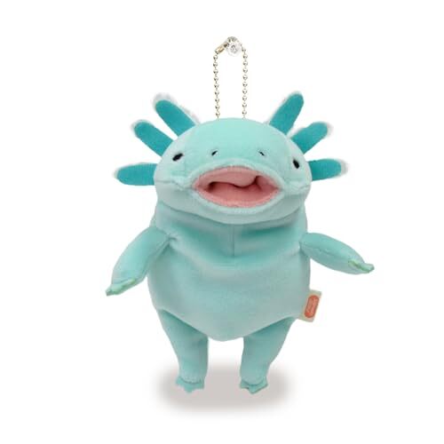 ぬいぐるみ・マスコット user-5b0b24a7 NEW Shinada Global Mochi Mochi Axolotl Animal Plush Keychain Blue