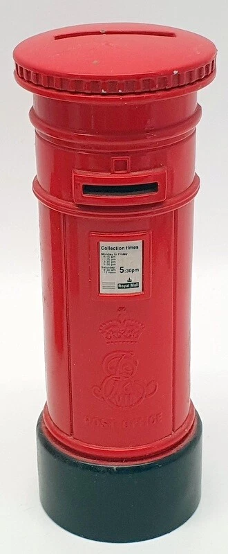 Post Office Money Box - Two Post Office Boxes & Three English Tea Containers - Image 2 of 4