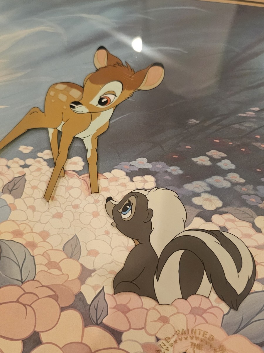 ディズニー 限定版セル画 [バンビ They Call Me Thumper] 🧡 Bambi Thumper Sericel Disney cel Signed Original Voice