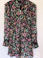 zara dress Size XS, bottom Down,31in Long,24 In.sleeves,Pit to Pit 18in.