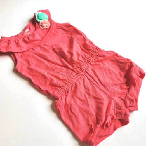 Gymboree Girls 5T Ice Cream Parlor Flower Romper Onepiece Pink NWT 2015 - Picture 2 of 3