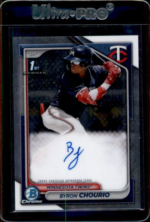 2024 Bowman #CPA-BCH Byron Chourio 1st Prospects Chrome Auto Twins - BK1