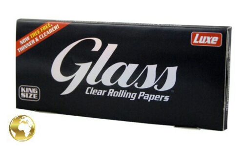 1 x Päckchen GLASS™ King Size Clear Rolling Paper / Cellulose / 100% Natural/BIO - Bild 1 von 2