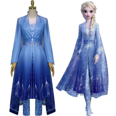 Frozen2 Elsa Festival Cosplay Kostüm Frauen Kleid Party Weihnachten Geschenke J