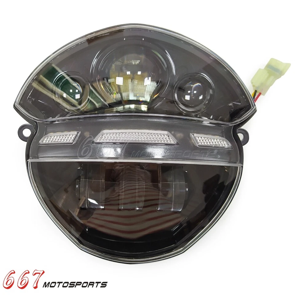 Conjunto de faros de moto para Ducati Monster 695 696 796 1100S EVO 2008-2015 Foto 4 de 4