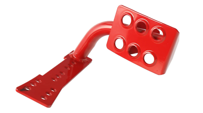 Jeep ヘキサテーブル Red Metal Dead Pedal Left Side Foot Rest Kick Panel for 2007