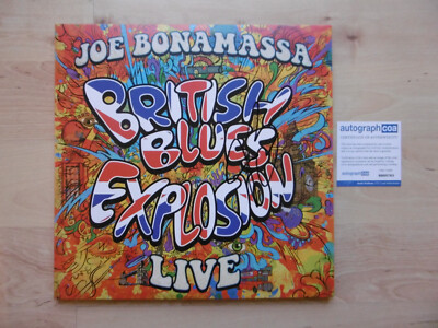 Joe Bonamassa Autogramm signed LP-Cover British Blues Explosion Live Vinyl ACOA