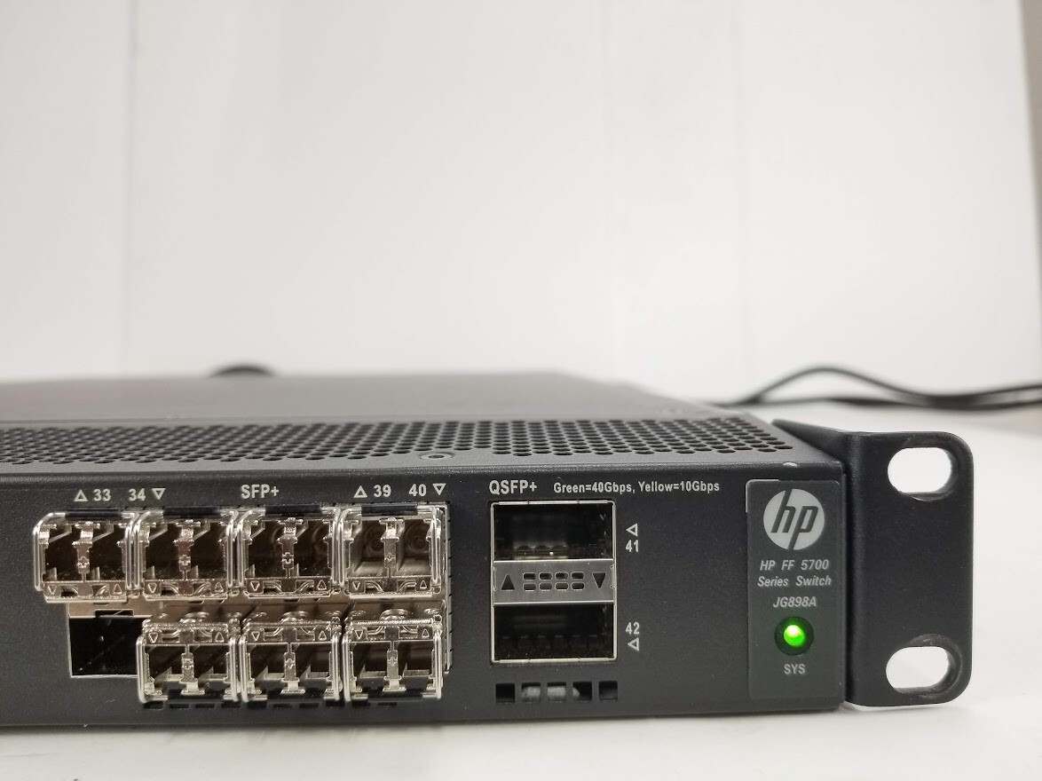 HP FF 5700 JG898A HPE FlexFabric 5700-32XGT-8XG-2QSFP+ HP FF 5700 JG898A HPE FlexFabric 5700-32XGT-8XG-2QSFP+