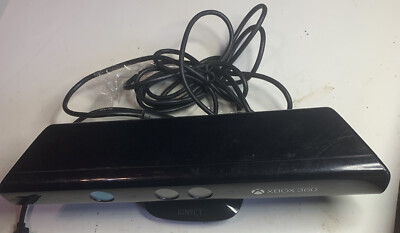 Microsoft 1414 Xbox 360 Kinect Sensor Bar And 2 Games Untested