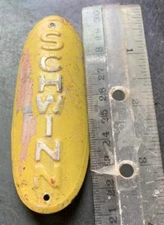 Vintage Schwinn Bicycle Big Aluminum Oval HeadBadge