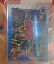 2019-20 Panini Hoops TRIBUTE 'blue wave prizm' Coby White RC #295      💥RARE💥 