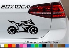 Superbike Sticker 20x10cm Silhouette Deco Racing Vinyl Race Speedway Motorsport
