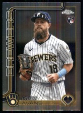 2025 Topps Chrome Update #USC47 Drew Avans RC Milwaukee Brewers 5299