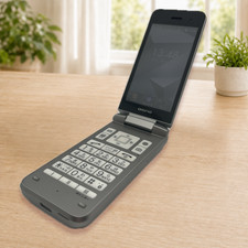 Kyocera DIGNO Keitai 4 A202KC Silver SIM Unlocked Grade B Flip Phone Japan