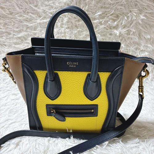 Rare Celine Luggage Nano Shopper Smooth Leather Mini 2way