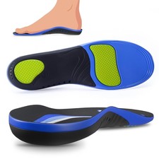 Plantar Fasciitis Insoles High Arch Support Orthotic Mens Work Boot Inserts