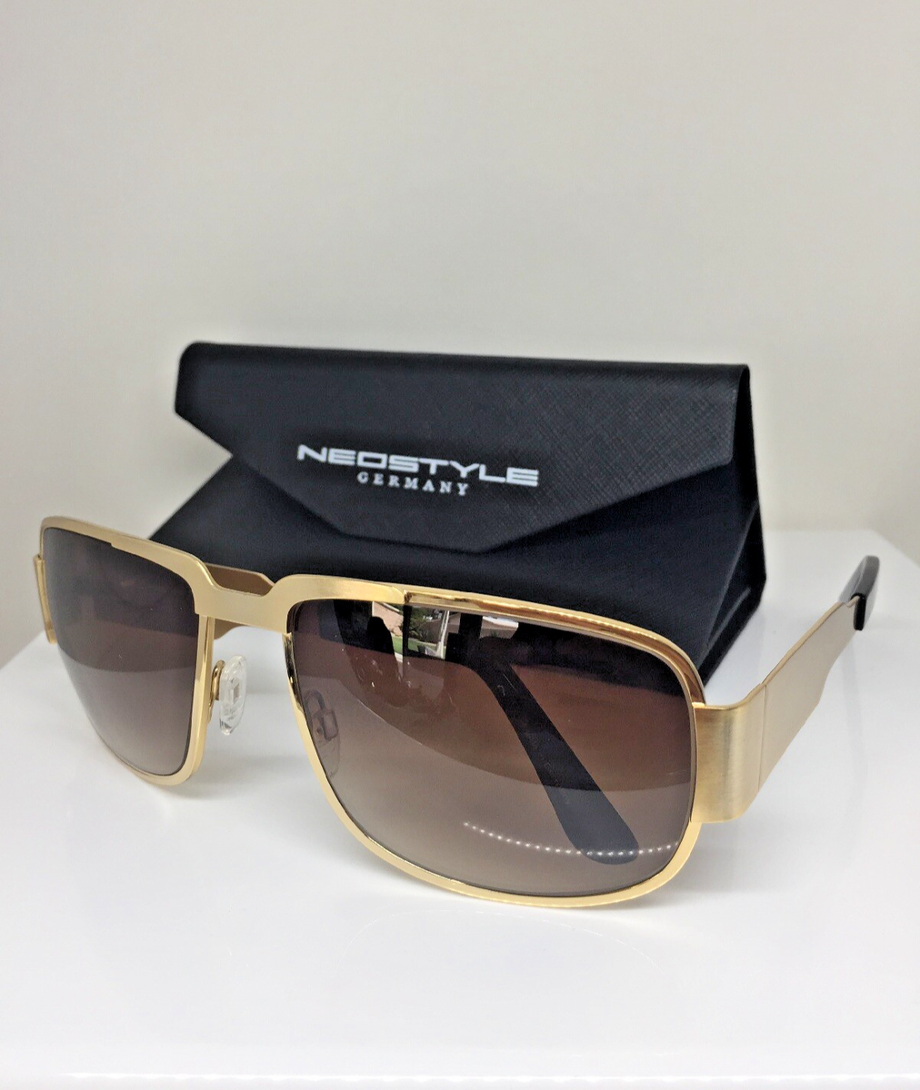 AUTHENTIC NEOSTYLE NAUTIC ELVIS PRESLEY SUNGLASS C. GOLD w/ BROWN