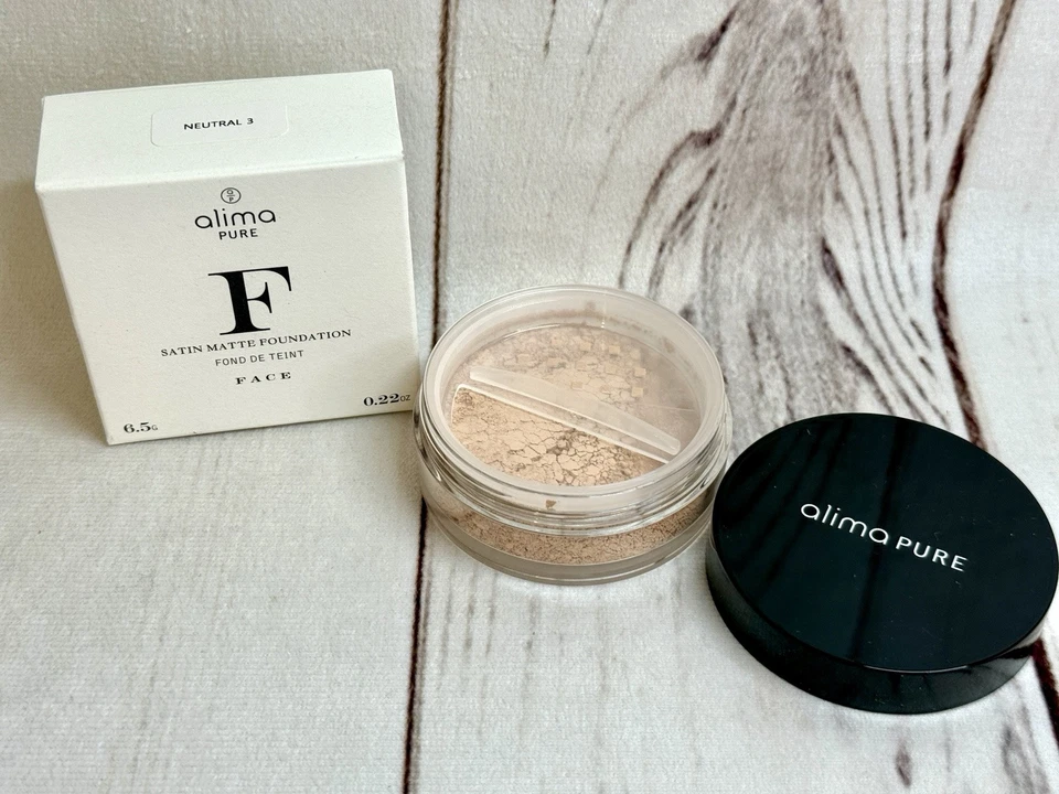 Alima Pure Satin Matte Foundation NEUTRAL 3 Loose Mineral Powder Hypoallergenic - Image 2 of 3