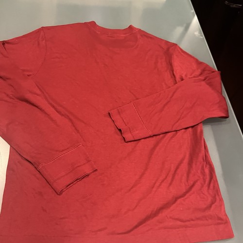 Filson henley Long Sleeve pullover shirt Mens Size Large Red - Picture 12 of 14