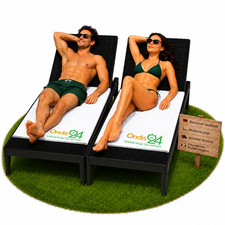 2x Sonnenliege Gartenliege Sirolo Anthrazit R...