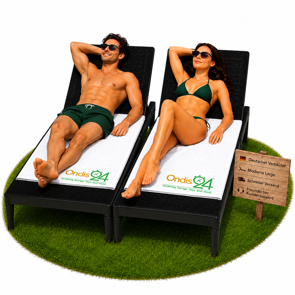 2X Sonnenliege Gartenliege Sirolo Anthrazit Rattanoptik Verstellbare RüCkenlehne-image
