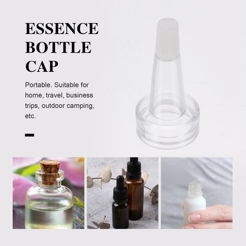 100 Pcs Essence Bottle Man Clear Small Bottles Vial Plastic Vials with Caps - Picture 9 of 12