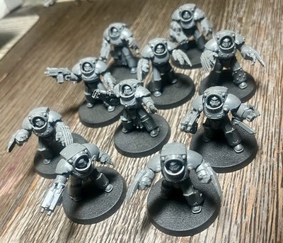 Warhammer 30k 40K Space Marines Tartaros Terminators 10 Lot Built Models