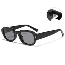 Vintage Small Oval Sunglasses Unisex Fashion UV Protection Outdoor Eyewear
