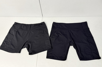2 Baleaf Women's Biker Shorts Size 2XL (Long & Short Length) Stretch w/ Pockets