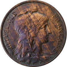 Frankreich, 5 Centimes, Dupuis, 1914, Paris, Bronze, S, Gadoury:165, KM:842