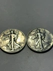 ALMOST/ UNC BEAUTIFUL 1947 -P    V/F  1947 D WALKING LIBERTY HALF DOLLARS   N370