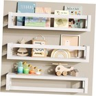 Upgraded Thick Floating Shelves - Multi-Use Wall-Mounted 15.75 Inch White