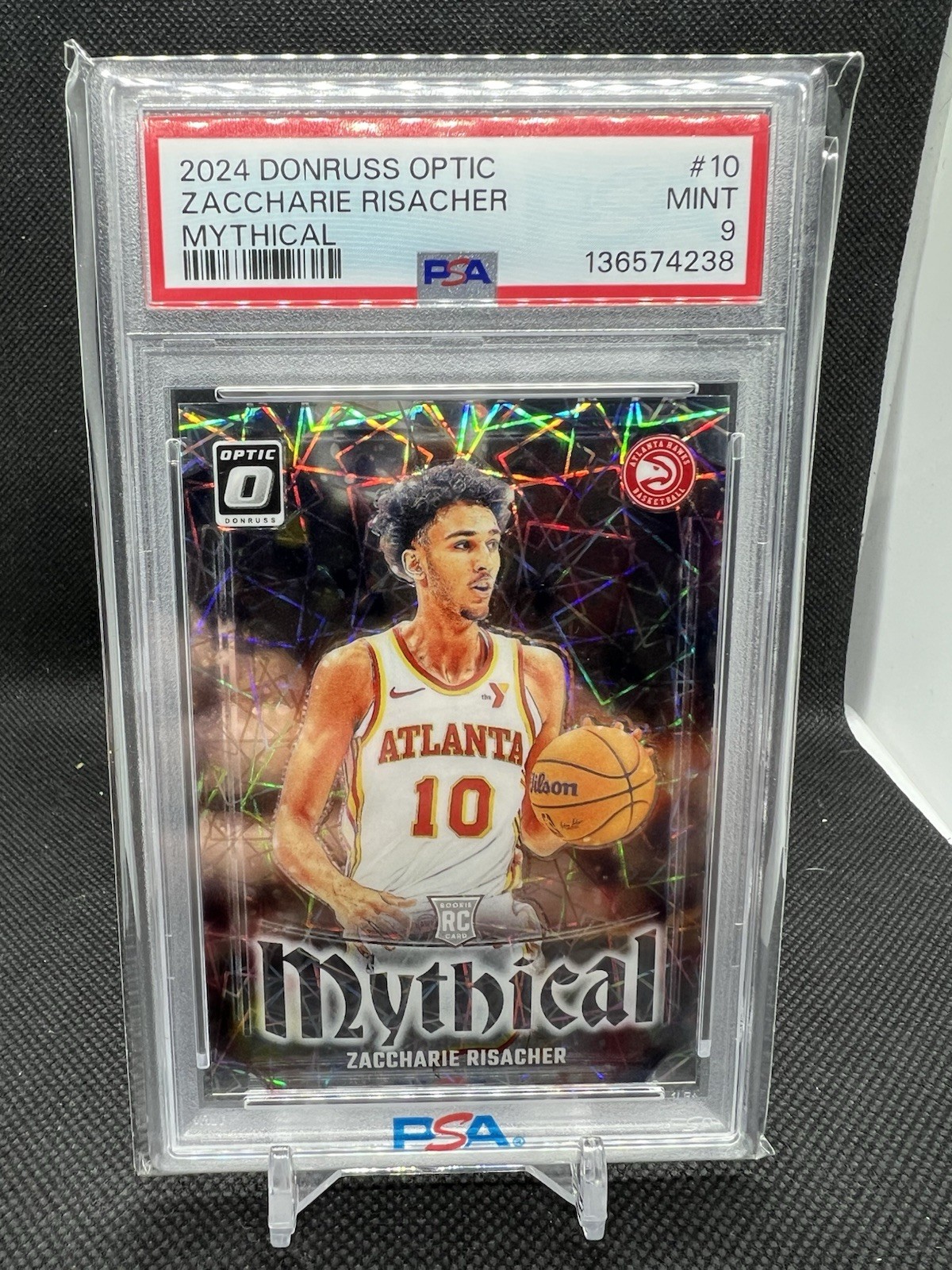 2024 PANINI DONRUSS OPTIC MYTHICAL #10 ZACCHARIE RISACHER ROOKIE RC PSA 9