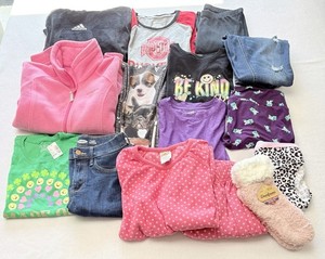 Lot Of Girls Clothes Size 14 Adidas Columbia LuLaRoe St Patty Day