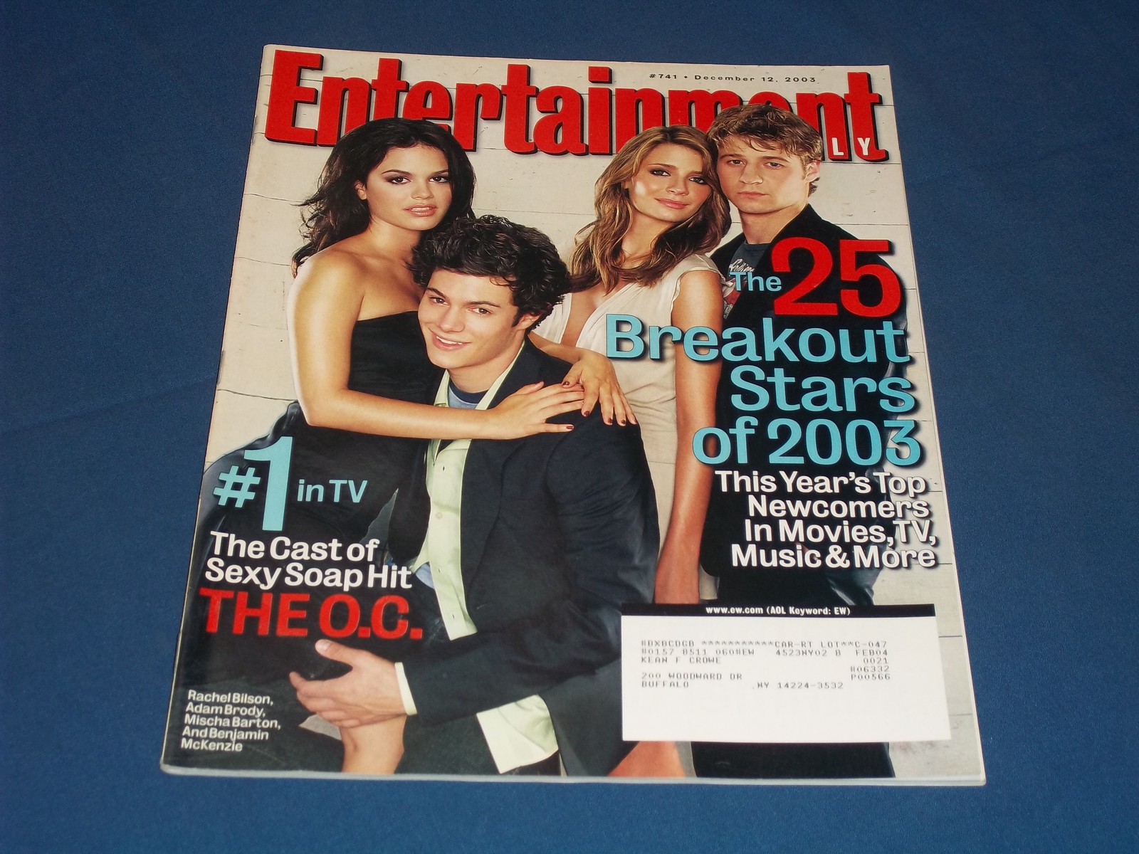 2003 December 12 Entertainment Weekly Magazine - The O.c. Cast Cover - H 11188