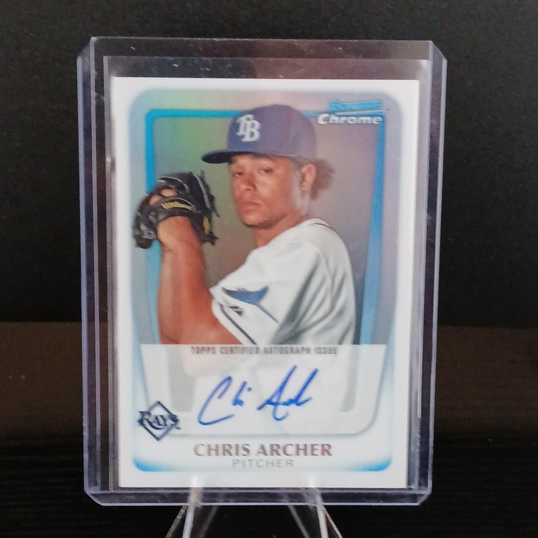 2011 Bowman Chrome - Prospects Autograph Chris Archer #BCP134 Refractor /500...