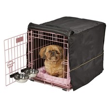 MidWest Homes for Pets Pink Fashion iCrate Starter Kit, 24-inch Dog Crate Bun...