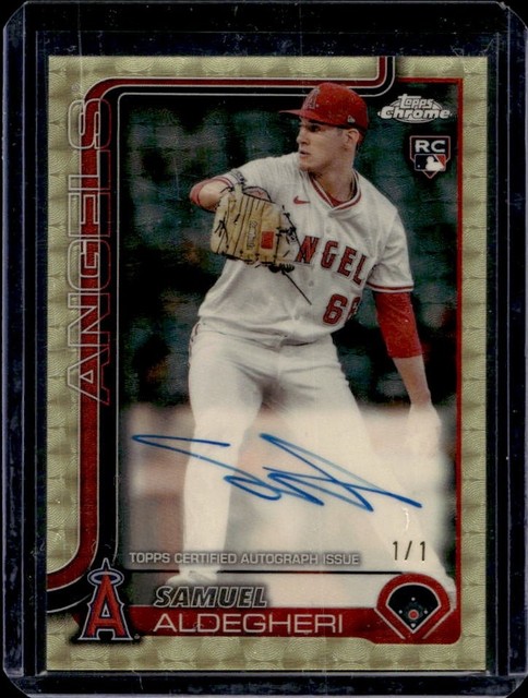 2025 Topps Chrome Samuel Aldegheri Rookie Auto Refractor SuperFractor RC #1/1