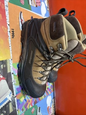 Montrail Shoes Men Brown Torre Gore-Tex Vibram Sole Outdoor Hiking Size 9.5