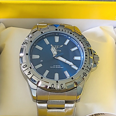 Invicta Men's Specialty I 42mm Blue Dial SS  Watch 30m Water Resist 69041