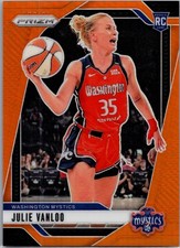 2024 Panini Prizm WNBA #42 Julie Vanloo Orange Prizms #/99