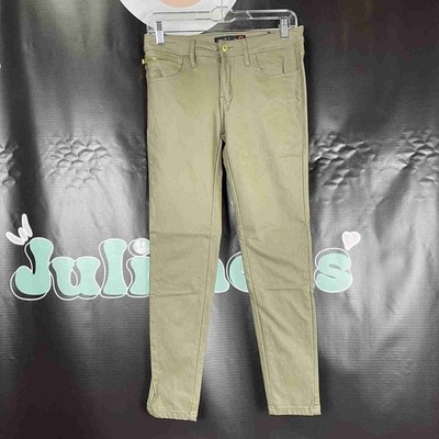 G By Guess Olive Leather Jeans
