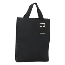 Christian Dior Tote Bag Canvas Black Auth bs24155