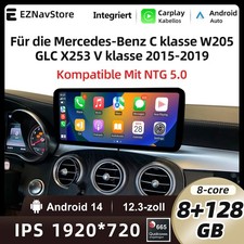 12.3" Carplay Für Mercedes C GLC-klasse W205 X253 128G Android14 touchscreen GPS 12.3" Carplay Für Mercedes C GLC-klasse W205 X253 128G Android14 touchscreen GPS
