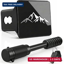 Mountains Range Hitch Cover for 2 Inch Receivers with 5/8-Inch Pin Diameter Anti